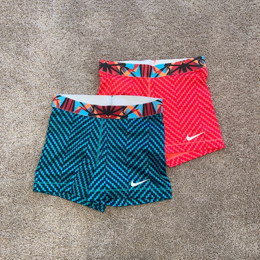 Nike Pro Women's 3" Shorts - TWO PACK - Size M